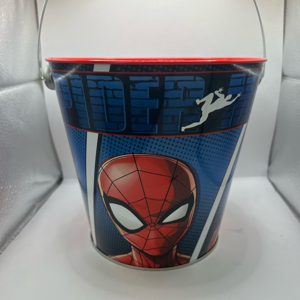 Spider-man Tin Bucket Marvel Beach Toy, Halloween, Easter